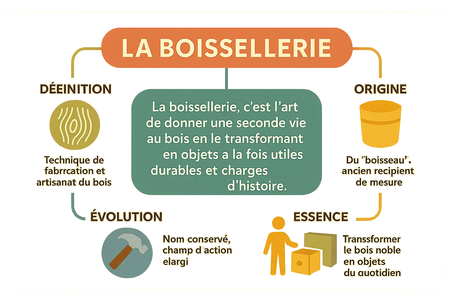 Exemples d'objets en boissellerie