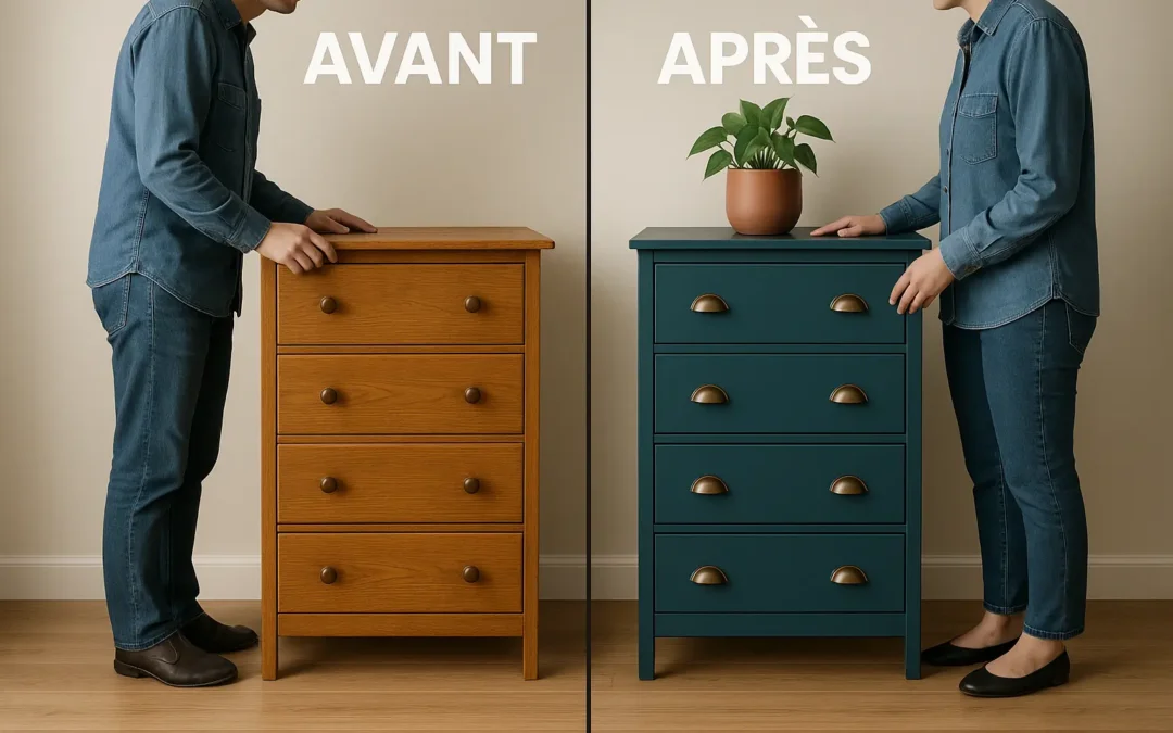 Meubles relookés avant-après : idées inspirantes