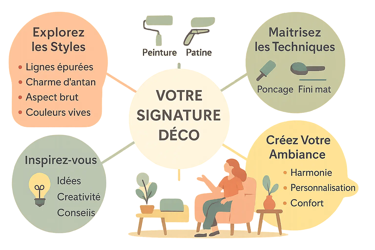 Exemple de meuble relooké dans un style Shabby Chic