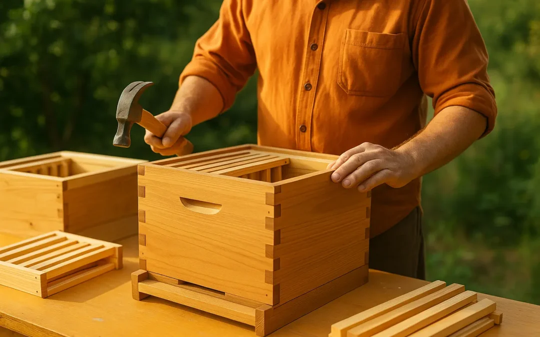 Ruche Dadant artisanale : bois nobles et artisanat durable