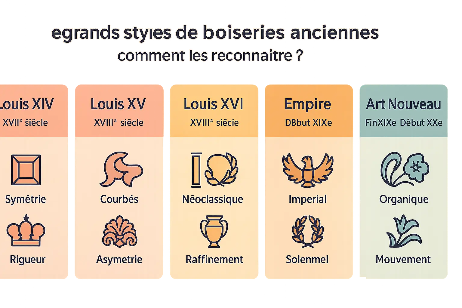 <strong>Guide visuel des styles de boiseries anciennes</strong>