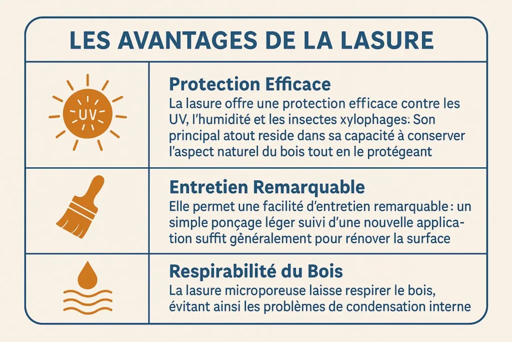 les avantage de la lasure