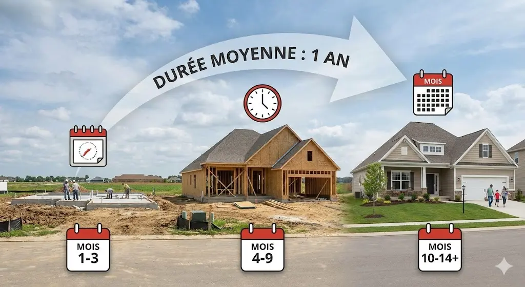 combien de temps pour construire une maison en 2025