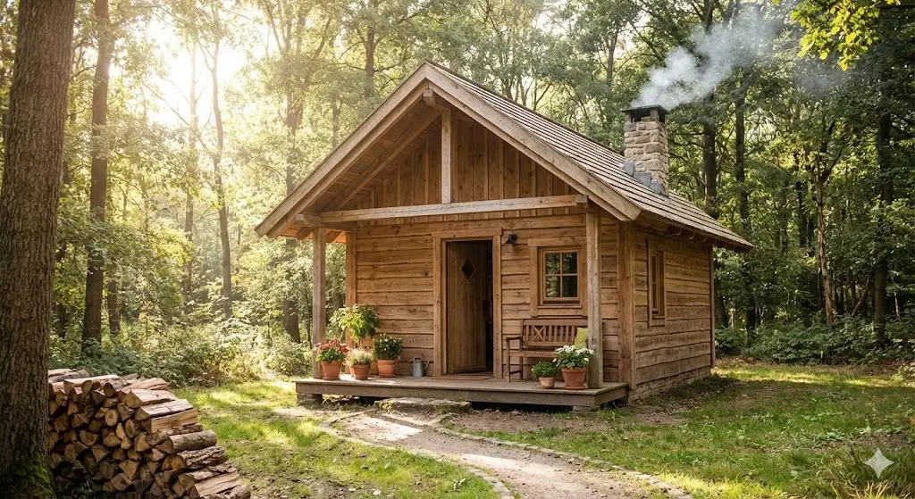petite maison en bois