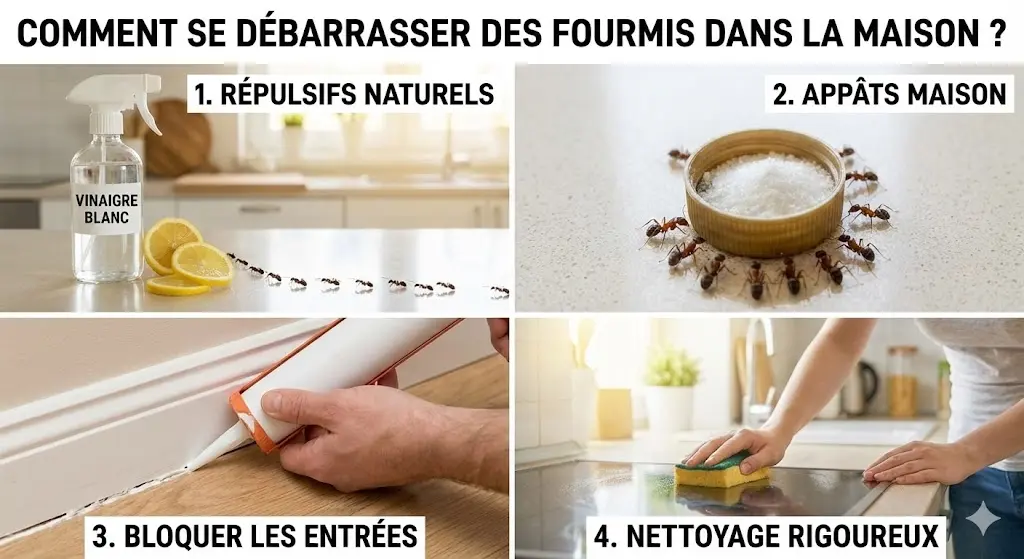 comment se debarrasser des fourmis dans la maison