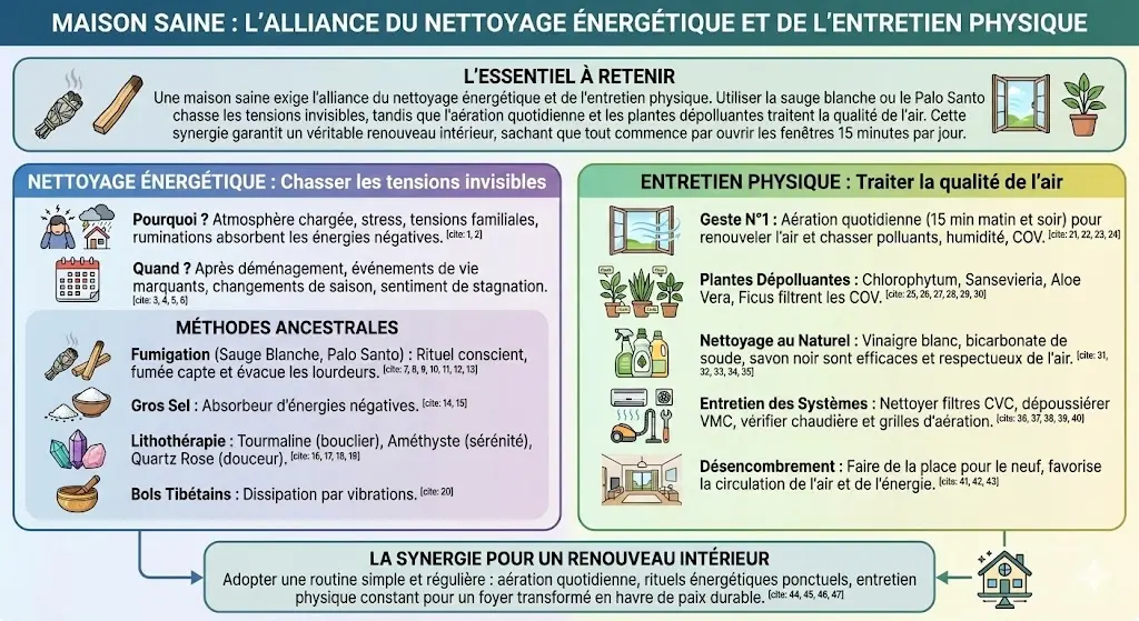 Avoir une maison seine et purifier l'intérieur de sa maison
