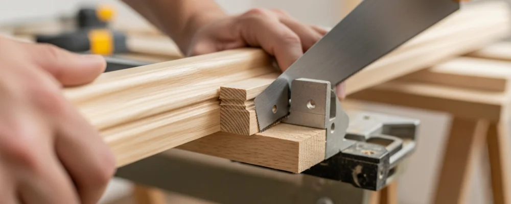 Techniques de coupe pour plinthe bois pose angle : avec ou sans boîte à onglet — Plinthe bois pose angle