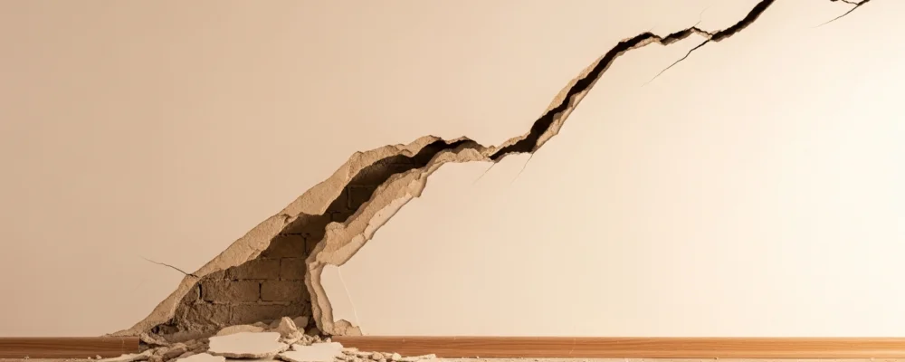 Quand une fissure plafond devient un vrai danger — fissure plafond