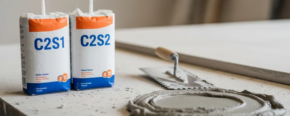 Norme C2S1 : définition, classification et différence avec C2S2 — mortier colle flexbond c2s1 temps d'ajustement
