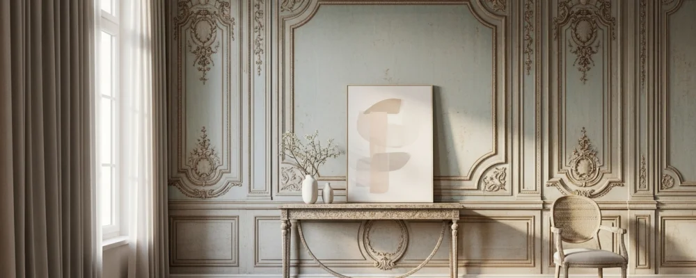 mur boiserie