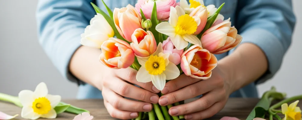 Composer un bouquet de fleurs de printemps qui tient dans la durée — fleurs de printemps