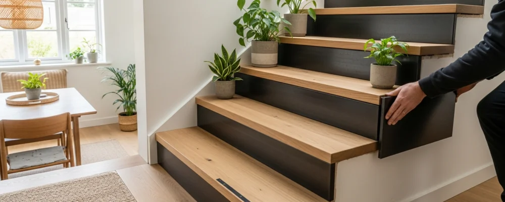 7 idées déco pour moderniser un escalier en bois en 2026 — habiller un escalier en bois