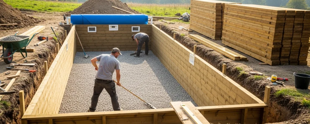 Les étapes clés pour bien installer sa piscine bois semi enterrée — piscine semi enterrée bois