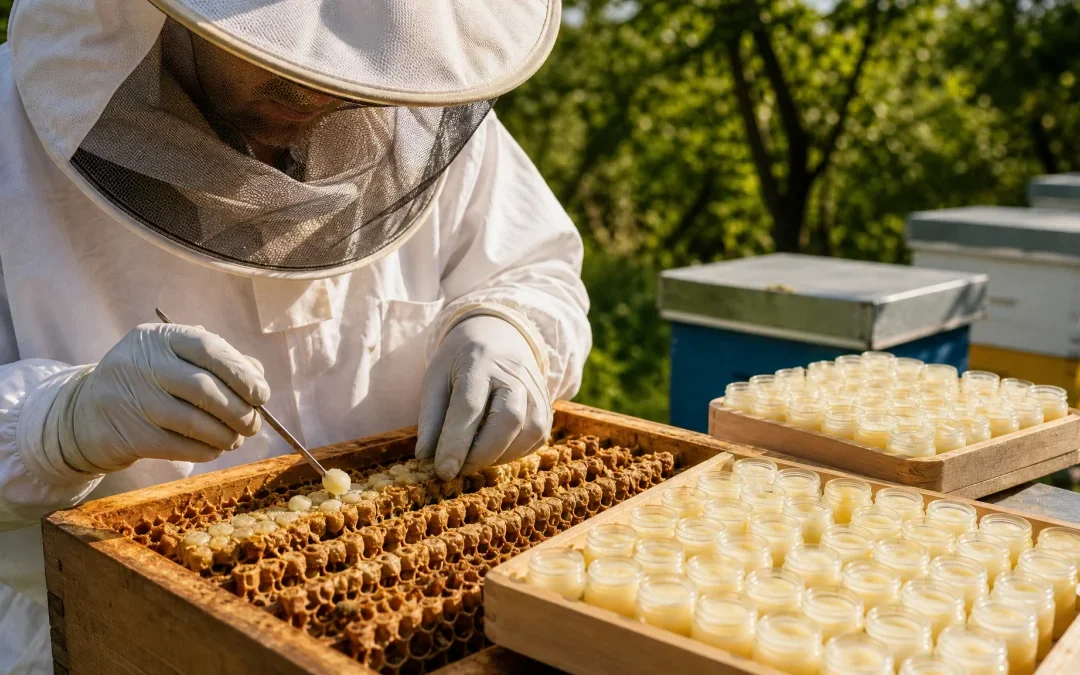 Combien de gelée royale par ruche : quelle quantité espérer