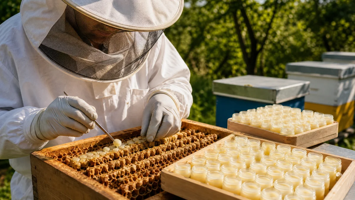 Combien de gelée royale par ruche ?