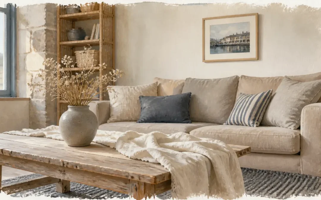 Décoration maison Bretagne : matières naturelles, couleurs minérales et esprit bord de mer sans cliché