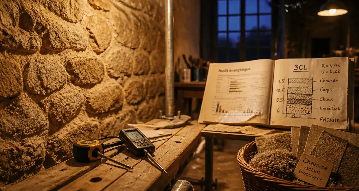 DPE maison ancienne en pierre : mur en pierre et audit thermique