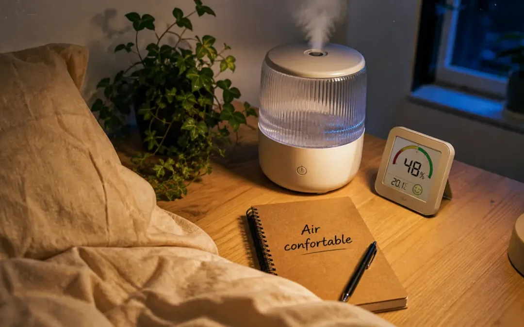 Humidificateur dans la chambre : taux idéal, placement et précautions pour un sommeil réparateur