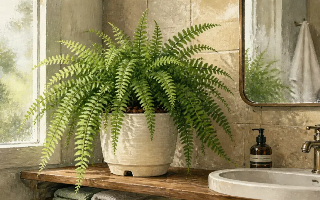 Plante verte salle de bain : lumière, humidité et erreurs qui font pourrir les racines