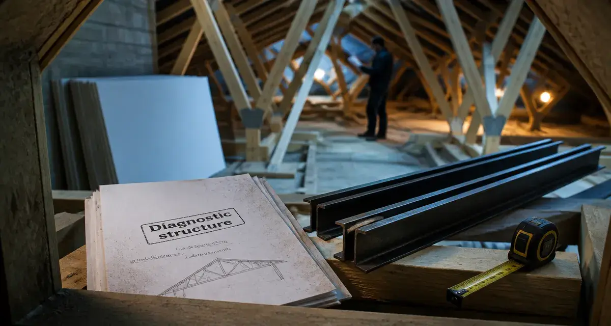Amenagement comble perdu : diagnostic structure des combles perdus