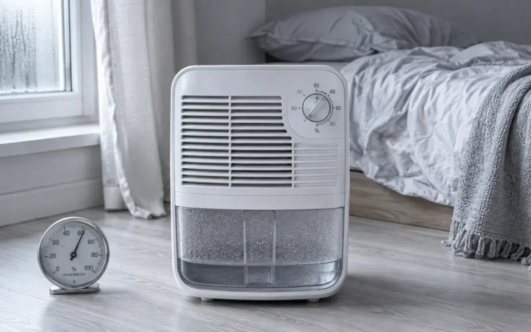 Dormir avec un déshumidificateur dans une chambre : silence, hygrostat et bon placement