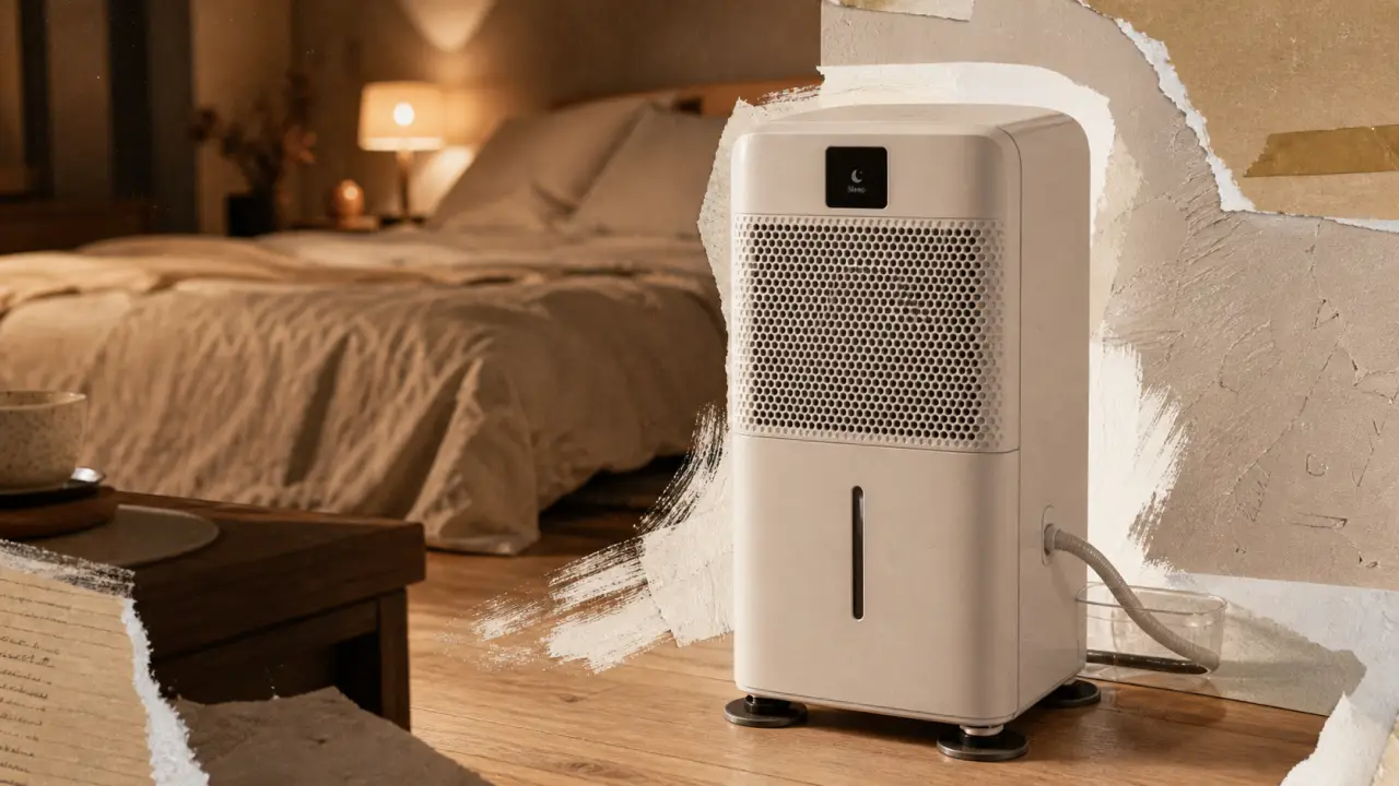 Deshumidificateur silencieux en chambre, niveau sonore faible