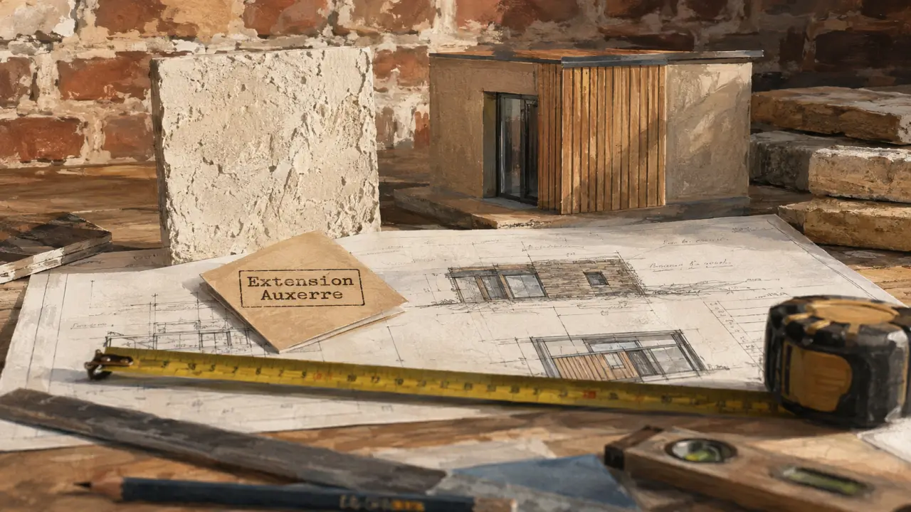 Extension maison Auxerre : plans et chantier pour extension latérale, surélévation ou véranda