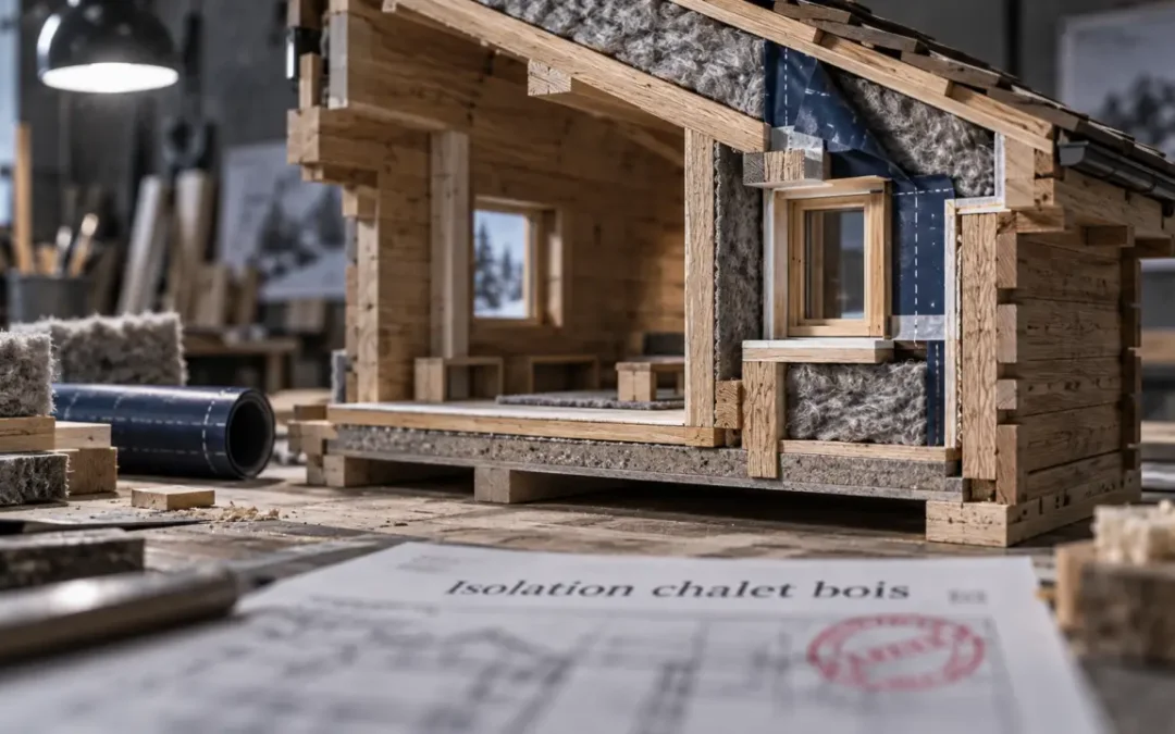 Isolation d’un chalet en bois : le pare-vapeur mal posé peut provoquer de la condensation