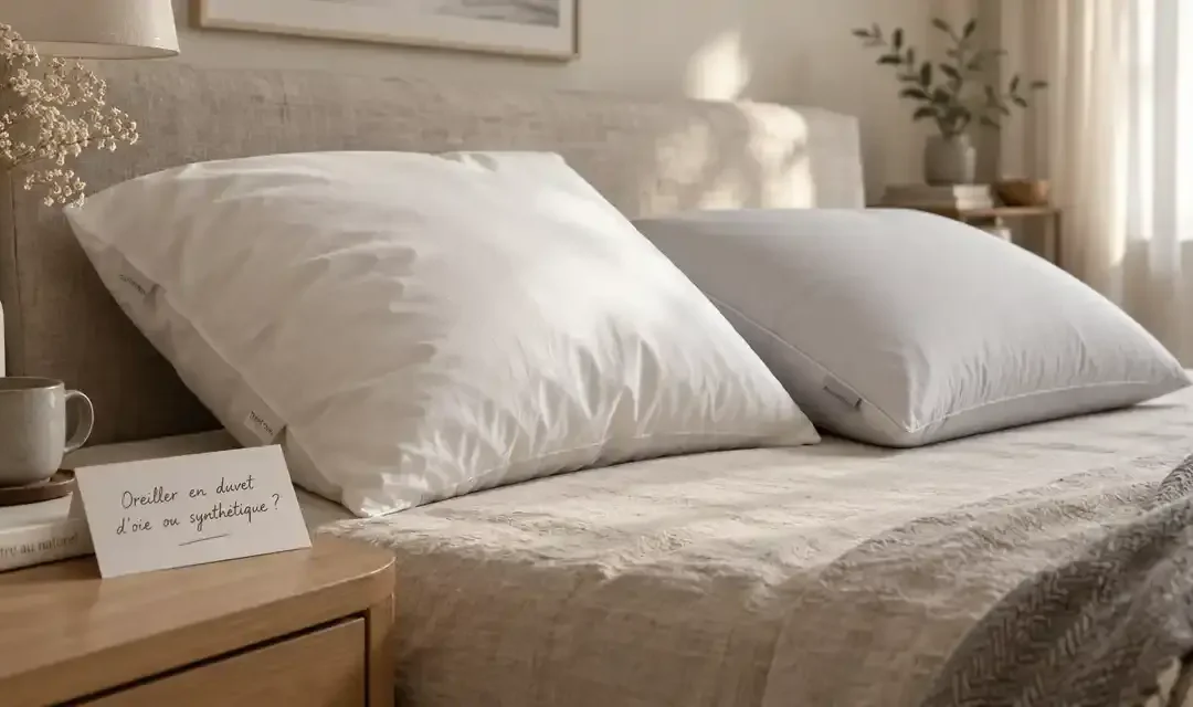 Oreiller en duvet d’oie ou synthétique : lequel choisir ?