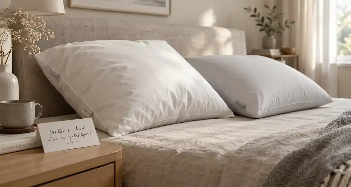 Oreiller en duvet d’oie ou synthétique : lequel choisir ?