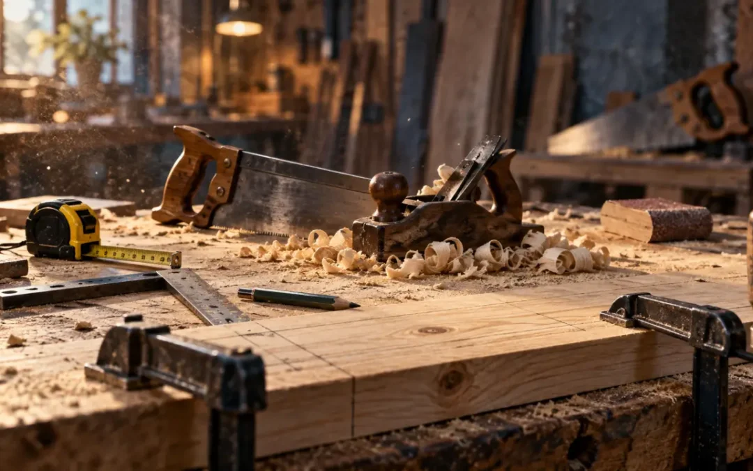 Les outils pour travailler le bois : 8 essentiels avant de passer aux machines